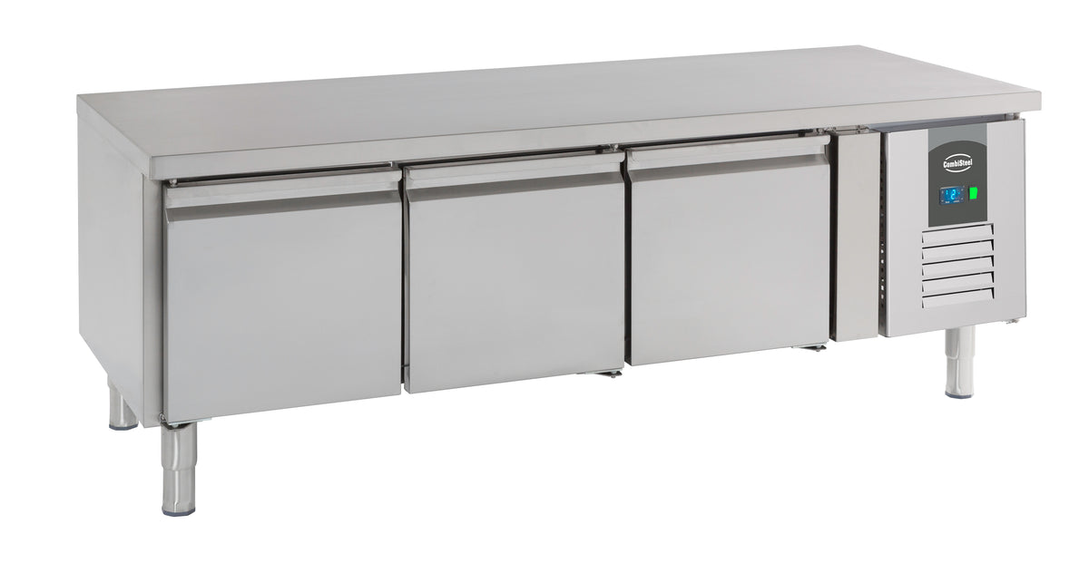Kjølebenk Standard Line, lav 650 mm, 3 dører, 1795x700x650 mm