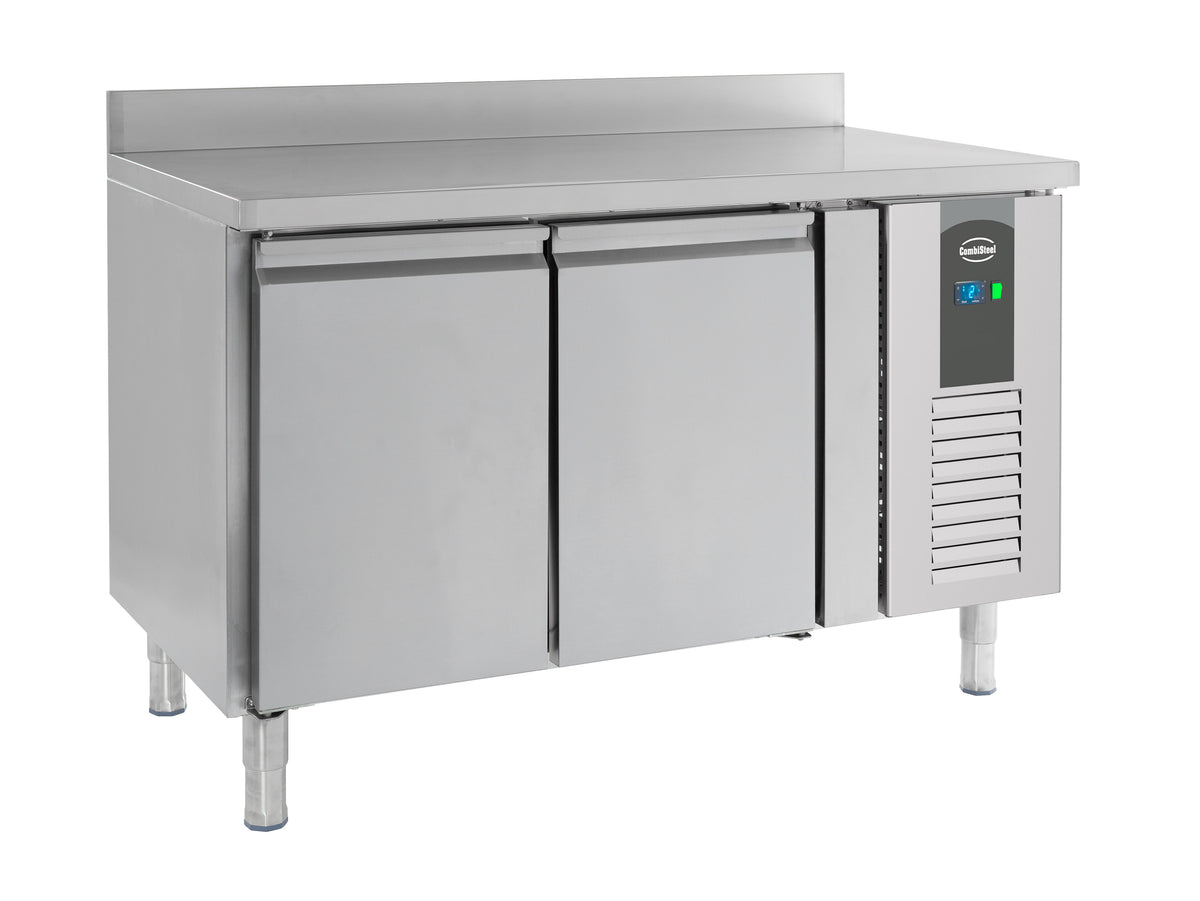Kjølebenk Standard Line med bakkant, 2 dører, 1360x700x850 mm
