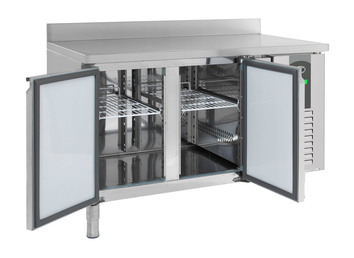 Kjølebenk Standard Line med bakkant, 2 dører, 1360x700x850 mm – bilde 4