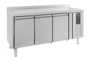 Kjølebenk Standard Line med bakkant, 3 dører, 1795x700x850 mm
