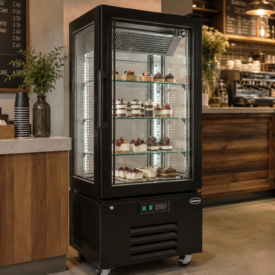 Kjølt dessertmonter, 650x650x1500 mm – bilde 10
