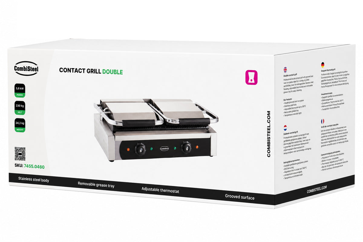 Kontaktgrill dobbel, 580x410x190 mm – bilde 8