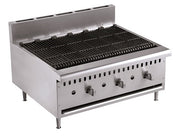 Lavasteinsgrill gass, 3 brennere, 915x800x590 mm