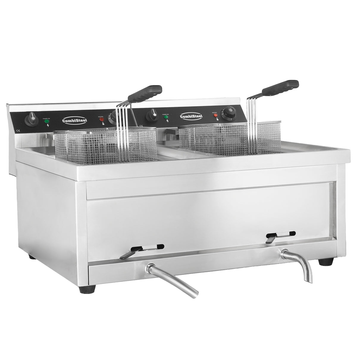 Elektrisk bordfrityrkoker 2x12L, 2x9 kW, 800x700x328 mm – bilde 3