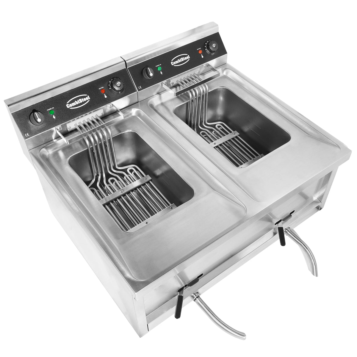 Elektrisk bordfrityrkoker 2x12L, 2x9 kW, 800x700x328 mm – bilde 4