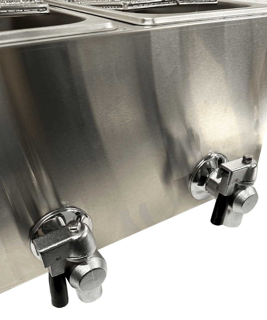 Elektrisk bordfrityrkoker 2x4L, 390x540x330 mm – bilde 17