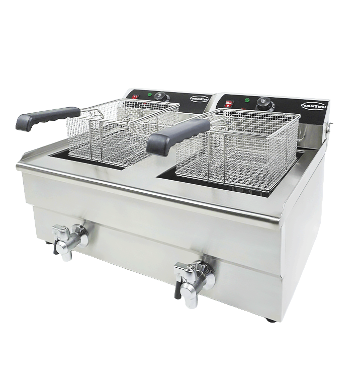 Elektrisk bordfrityrkoker 2x10L, 690x560x380 mm – bilde 9