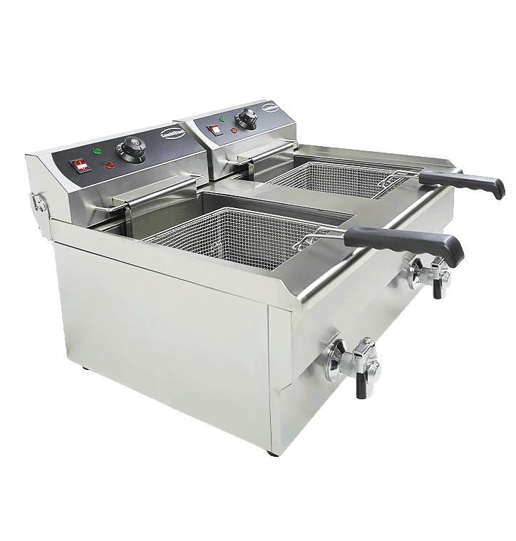 Elektrisk bordfrityrkoker 2x10L, 690x560x380 mm – bilde 11