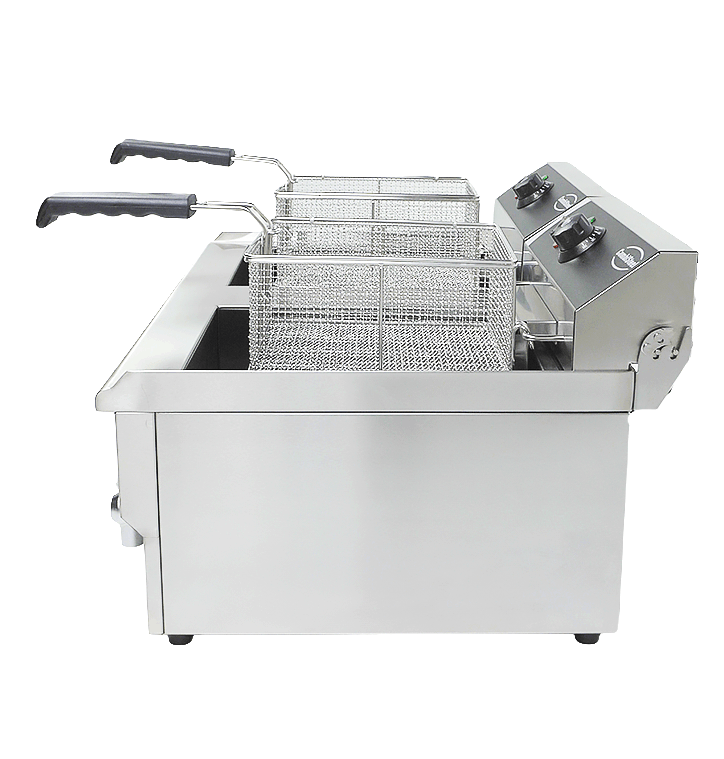 Elektrisk bordfrityrkoker 2x10L, 690x560x380 mm – bilde 12