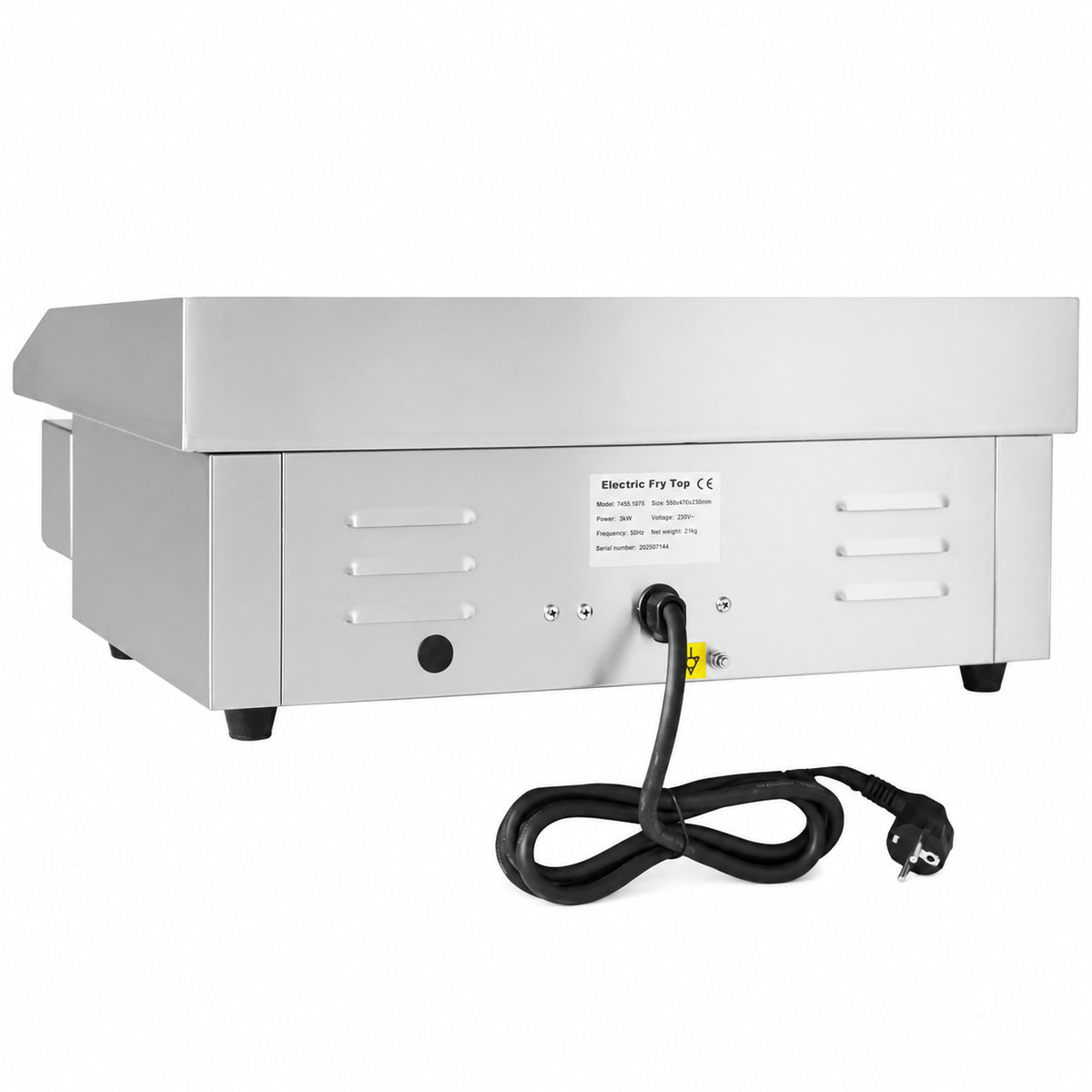 Elektrisk stekeplate, 550x470x230 mm – bilde 15