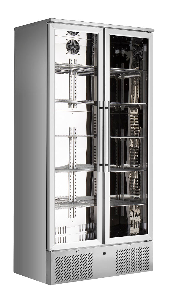 Barkjøleskap høyt 458L, rustfritt, 900x515x1820 mm – bilde 5