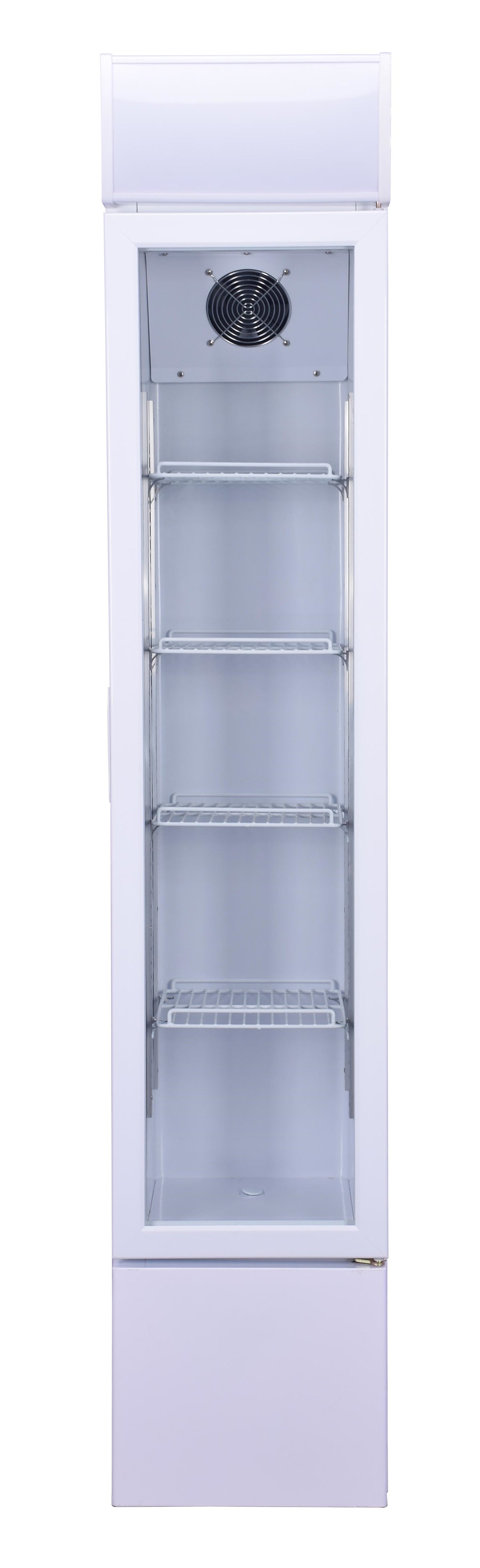 Kjøleskap med glassdør, smalt, 360x422x1880 mm – bilde 12