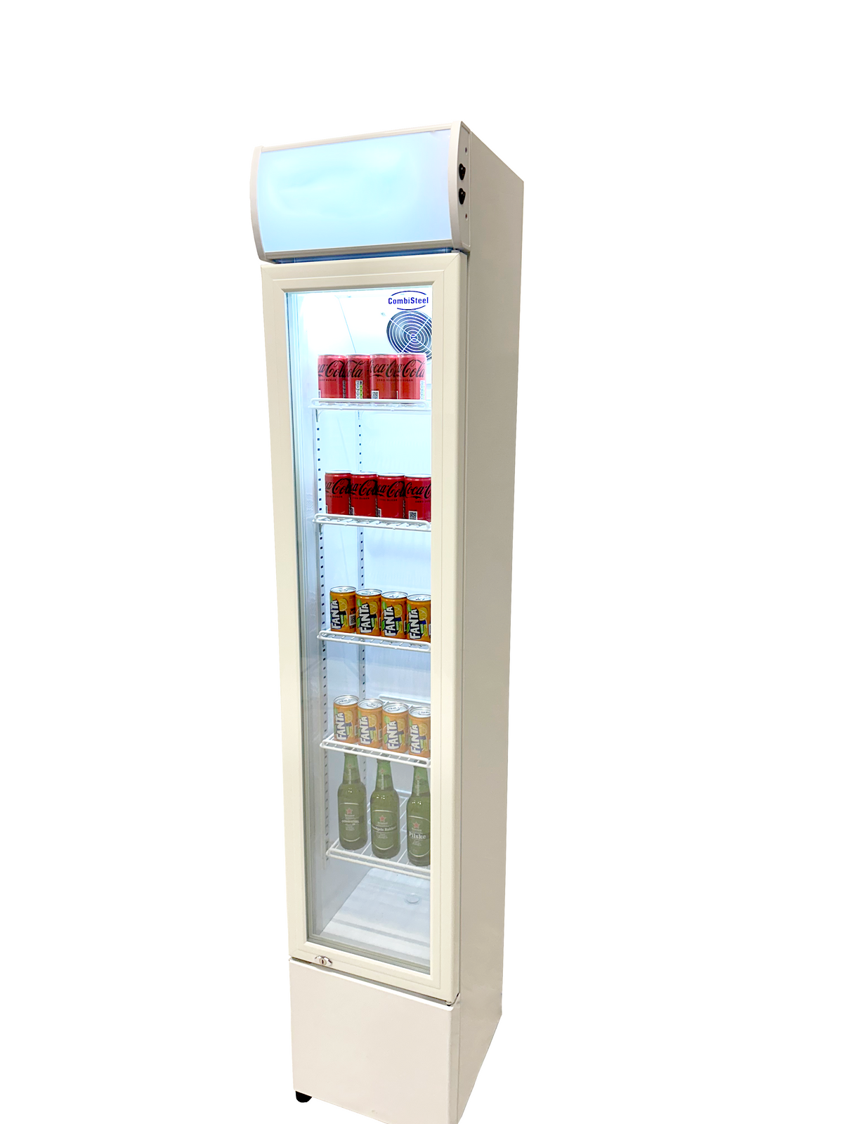Kjøleskap med glassdør, smalt, 360x422x1880 mm – bilde 16