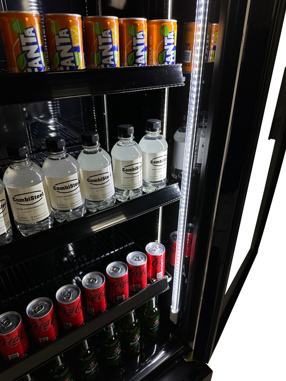 Kjøleskap glassdør fcu-370 bl