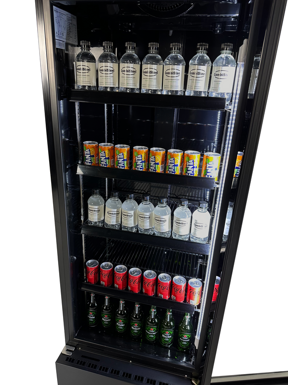 Kjøleskap glassdør fcu-370 bl