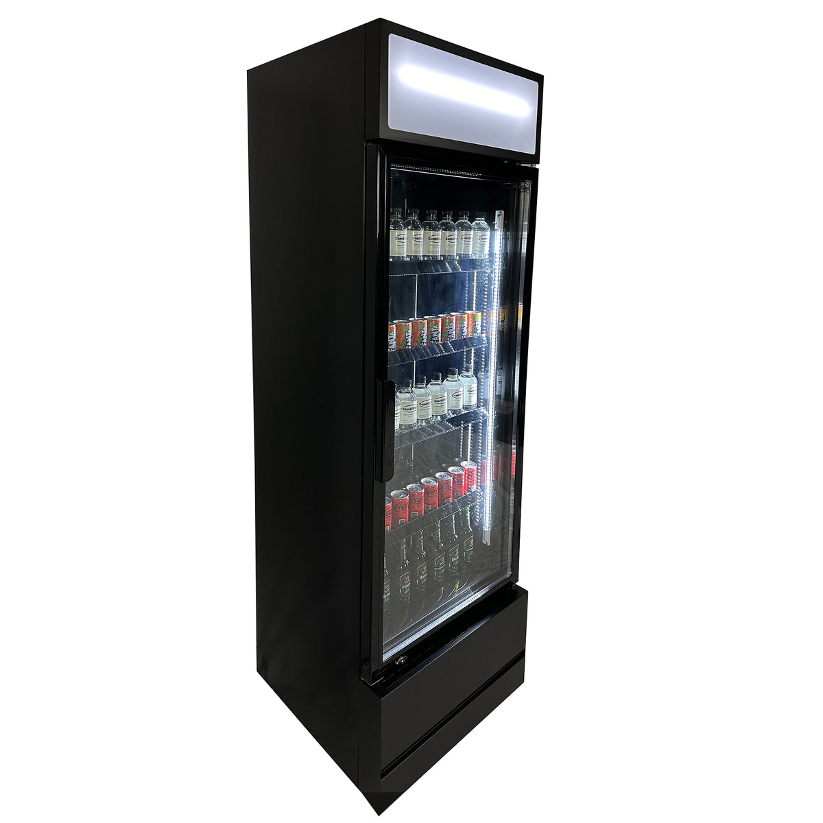 Kjøleskap glassdør FCU-370 BL, sort, 610x610x1973 mm – bilde 12
