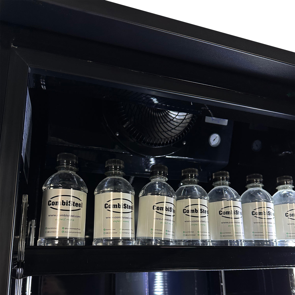 Kjøleskap glassdør FCU-370 BL, sort, 610x610x1973 mm – bilde 17