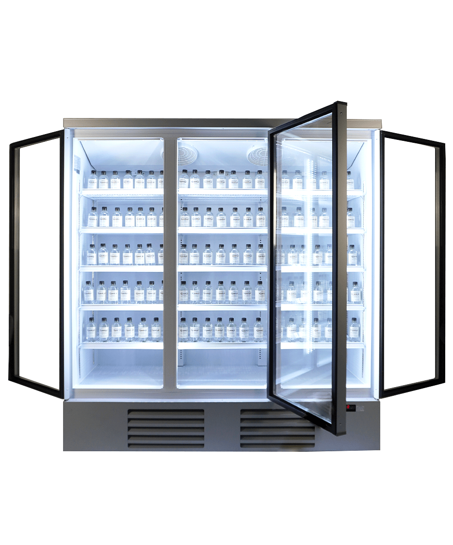Kjøleskap 3 glassdører JDE-1530R, 1880x710x2003 mm – bilde 8