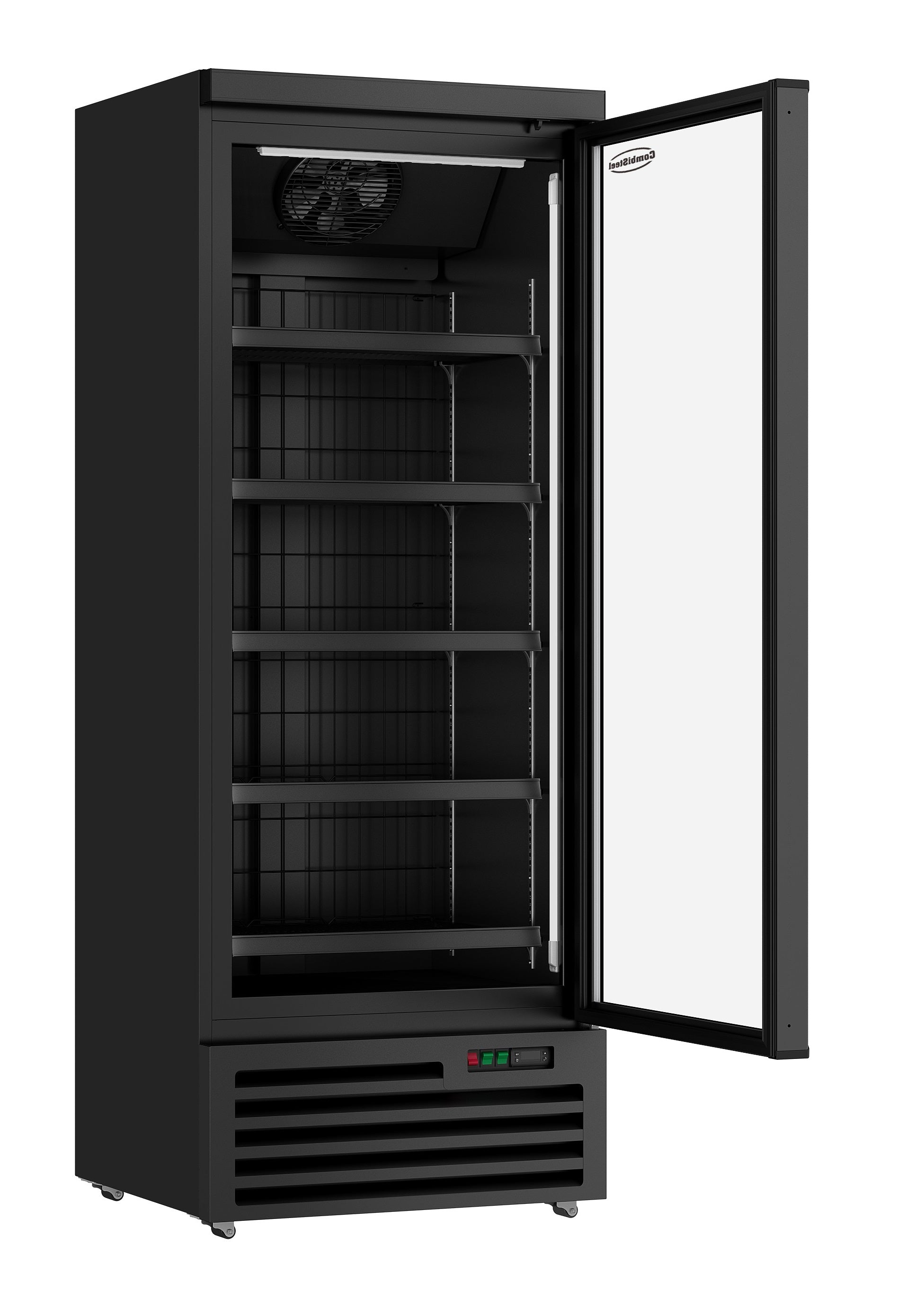 Fryseskap 1 glassdør sort jde-600f bl