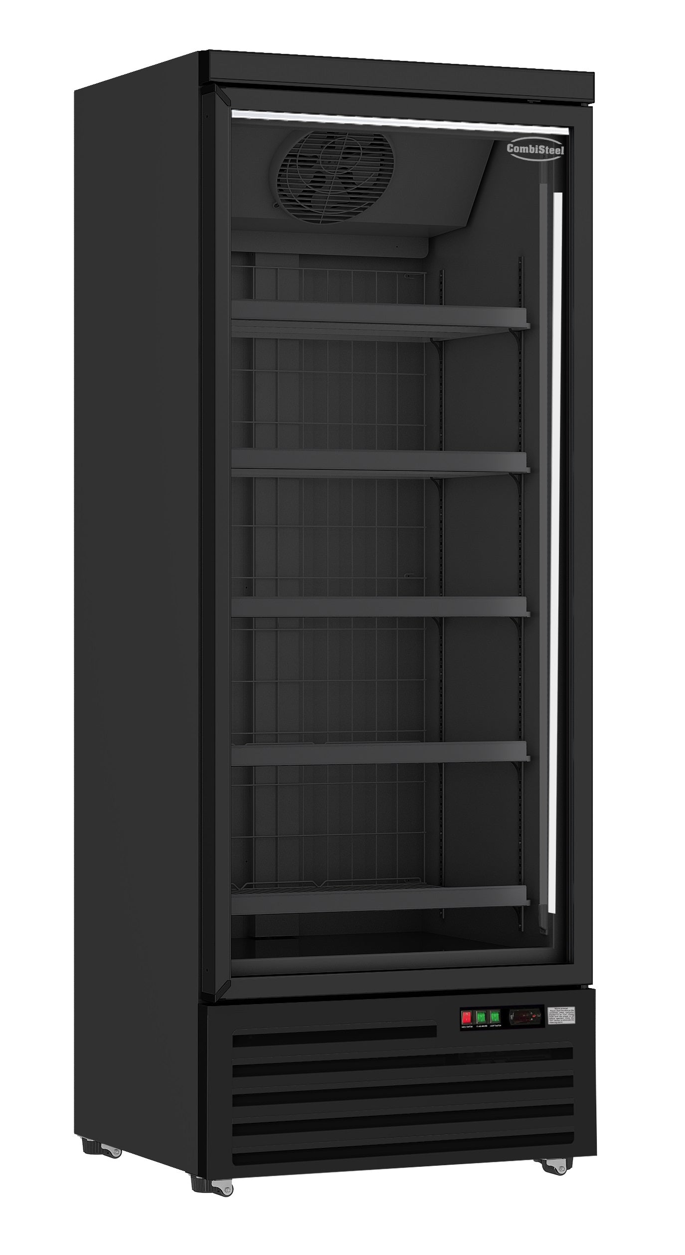 Fryseskap 1 glassdør sort jde-600f bl