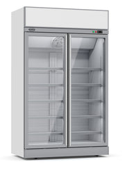 Fryseskap 2 glassdører INS-1000F, 1253x710x2092 mm