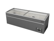 Fryseboks for butikk, grå, automatisk avriming, 2500x850x870 mm