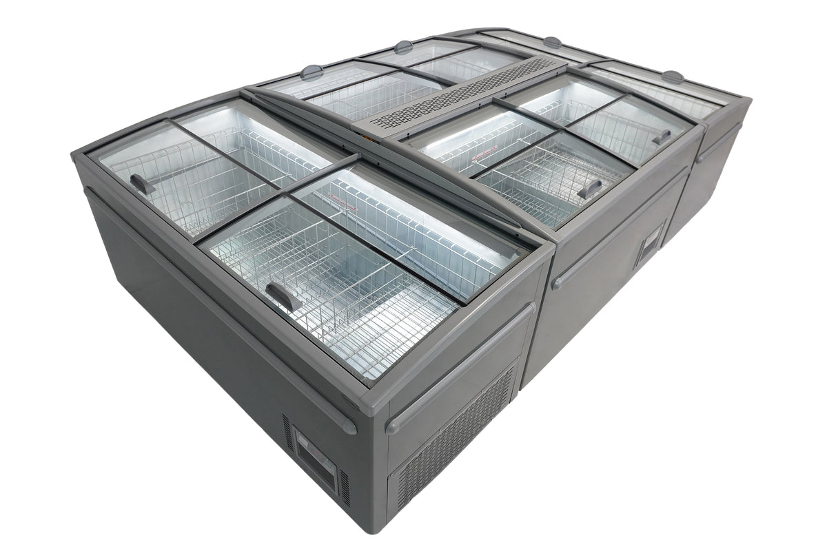 Fryseboks for butikk, grå, automatisk avriming, 2500x850x870 mm – bilde 5