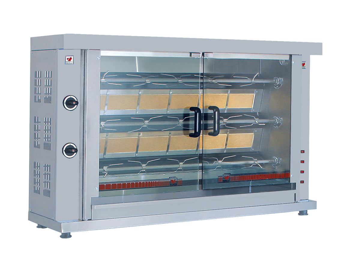 Kyllingrotisserier gass 3 spytter