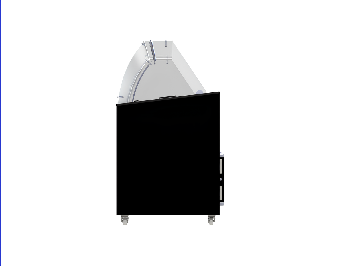 Iskremdisk Tenerife 10x5L, sort, 1439x727x1229 mm – bilde 9