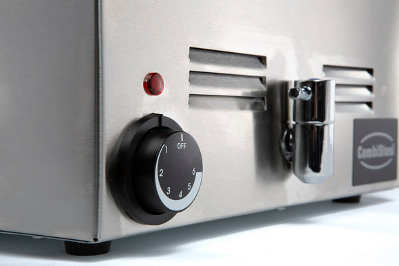 Bain-marie med kranne