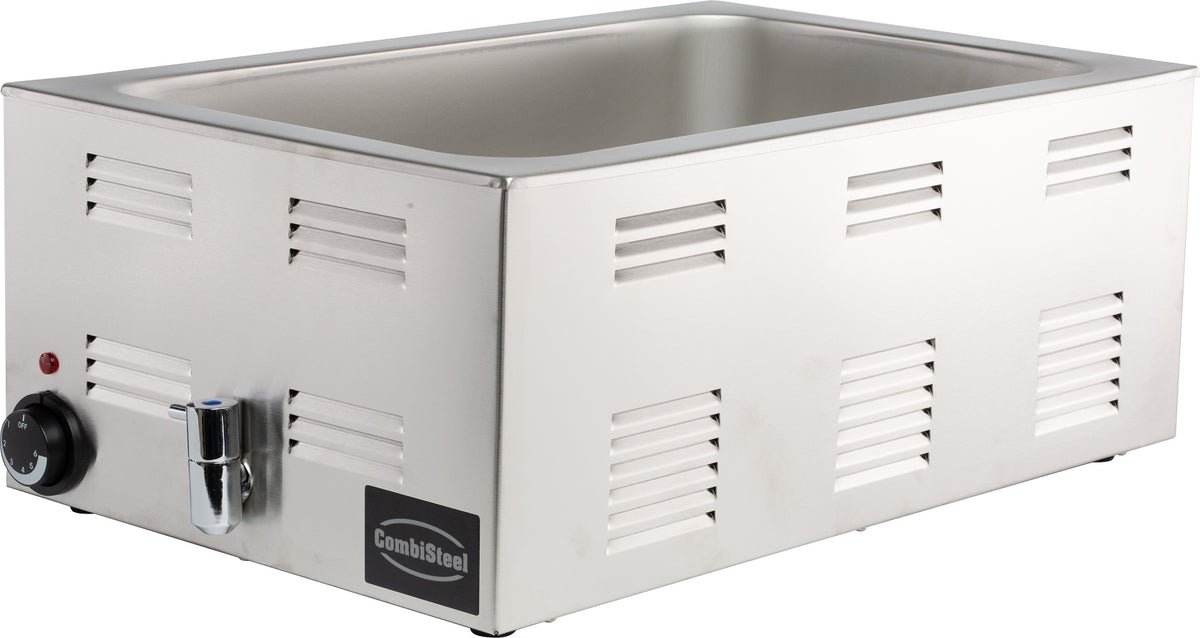 Bain-marie med tappekran, 538x336x243 mm