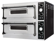 Pizzaovn dobbel, 2x4 pizzaer, 975x924x745 mm