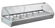 Varmedisplay 6x GN 1/3, 1110x395x270 mm