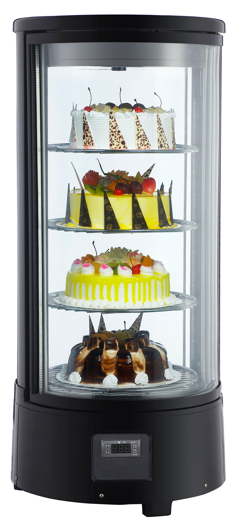 Roterende kjøledisplay 72L, 450x450x983 mm
