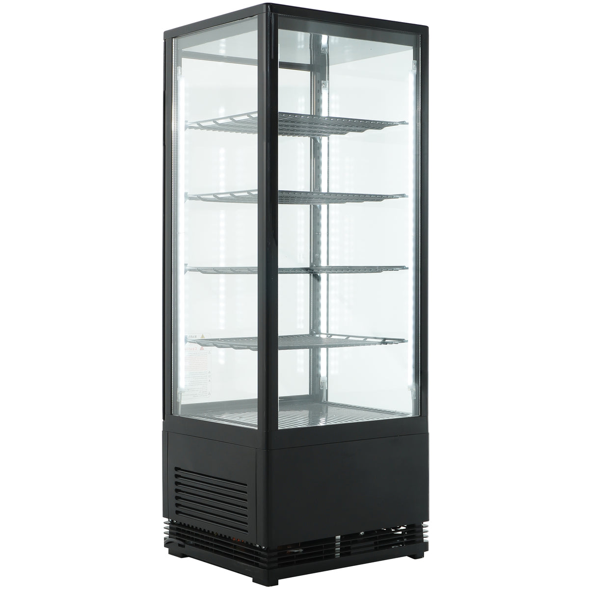 Kjøledisplay 98L, sort, 428x386x1110 mm – bilde 4