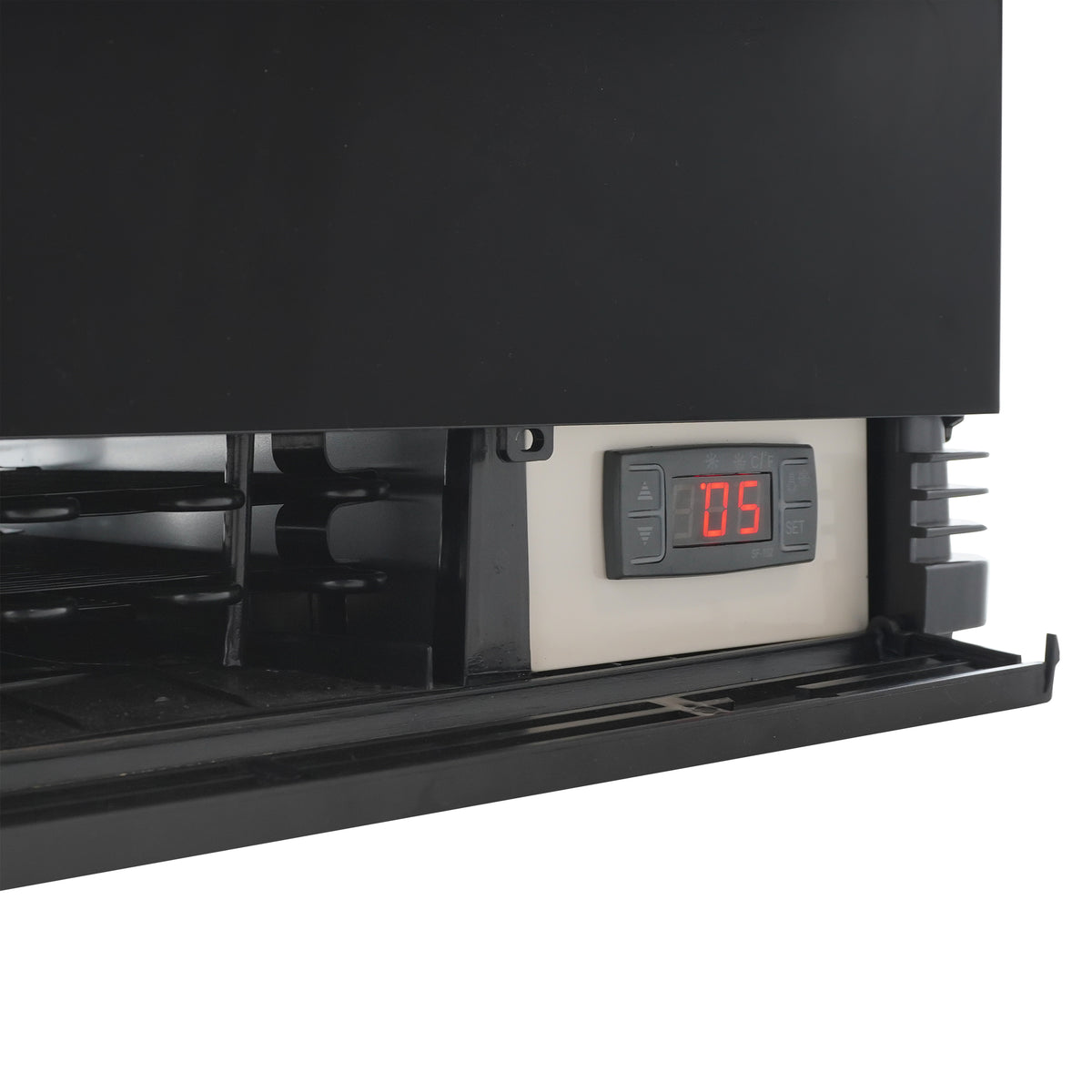 Kjøledisplay 98L, sort, 428x386x1110 mm – bilde 7