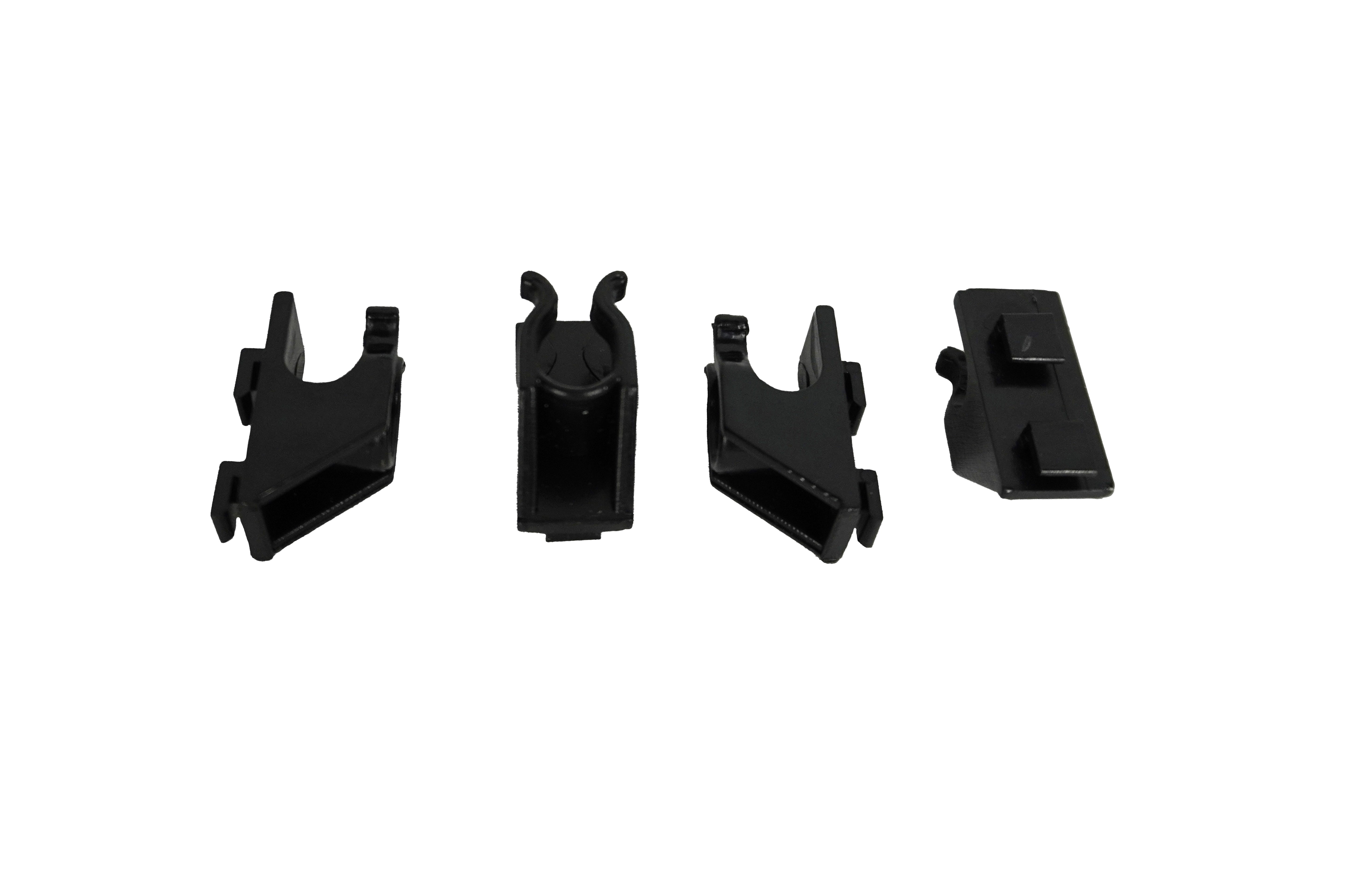 Sett 4 klipper svart for 7487.0170-0175-0180 gammel serie