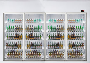 Kjølerom 3600x1200x2200 4 glassdører *transport på forespørsel*