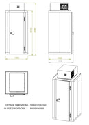 Mini fryserom inkl. negativ enhet-3