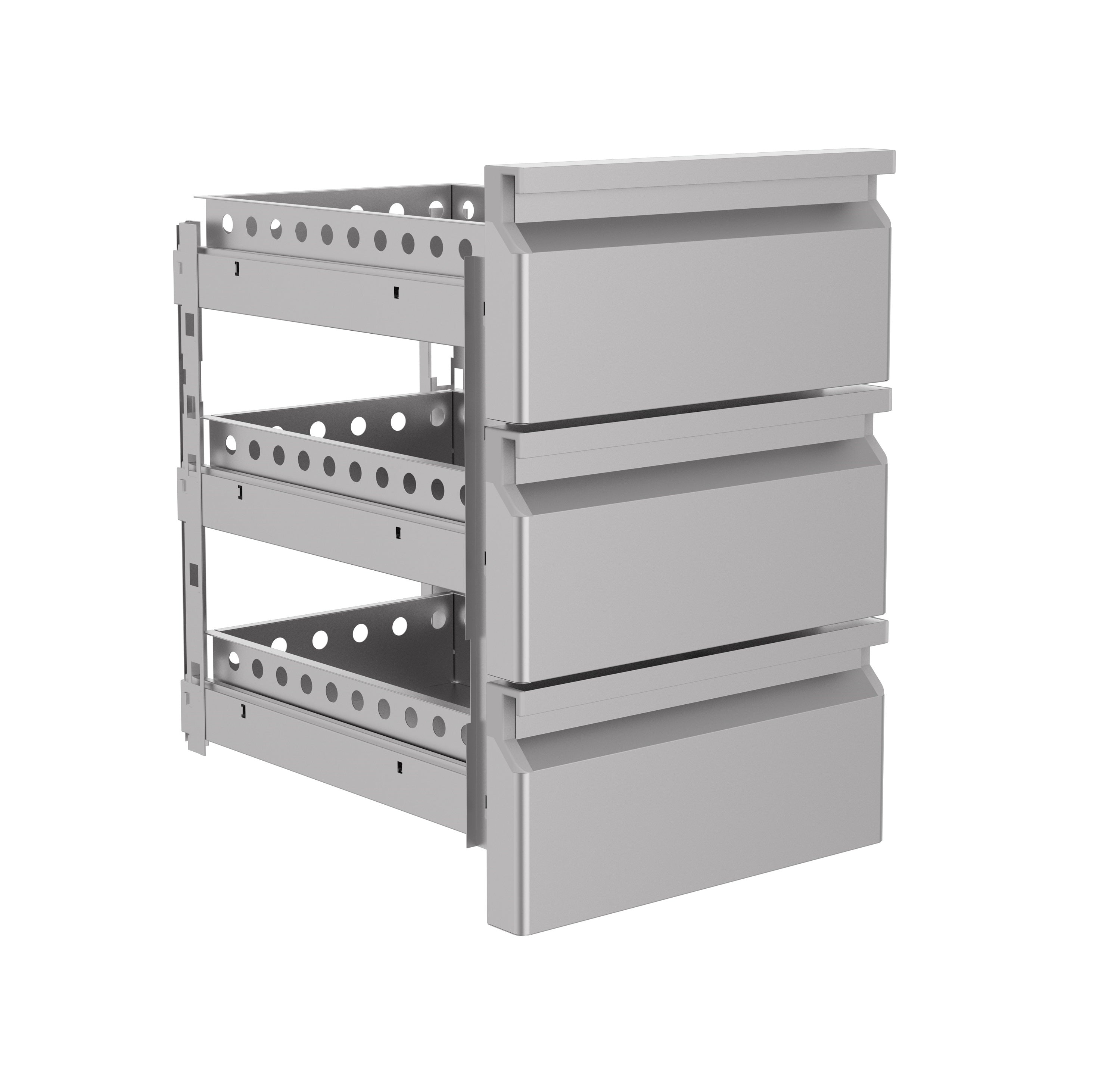 Skuffesett 1/3 monoblock myklukking