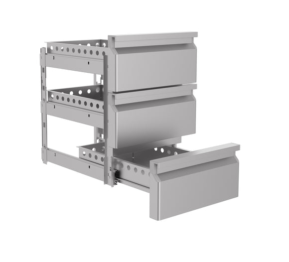 Skuffesett 1/3 monoblock myklukking