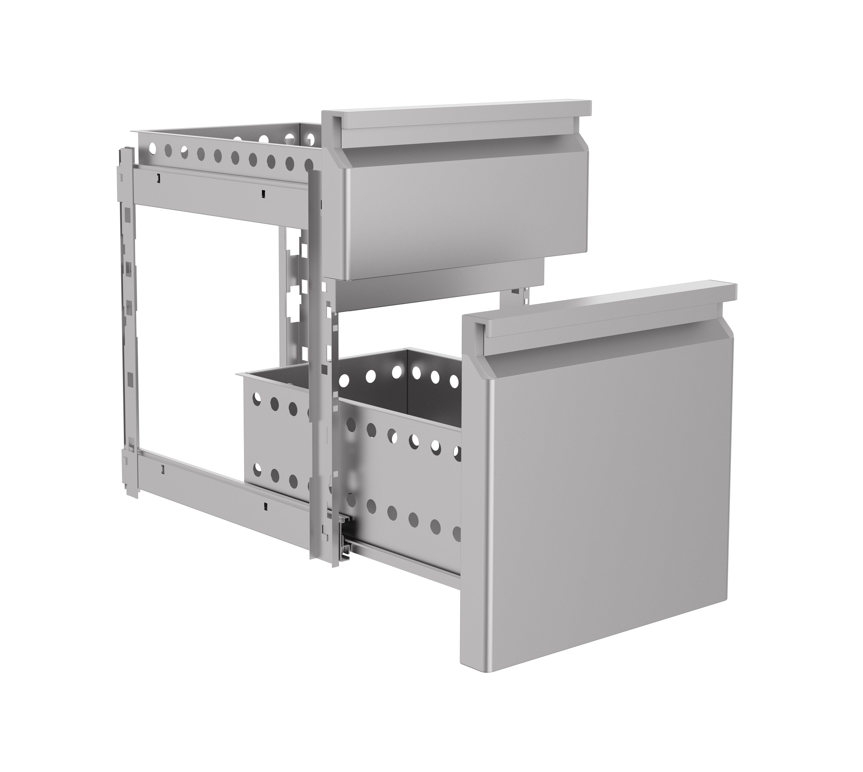 Skuffsett 2/3 monoblock myklukking
