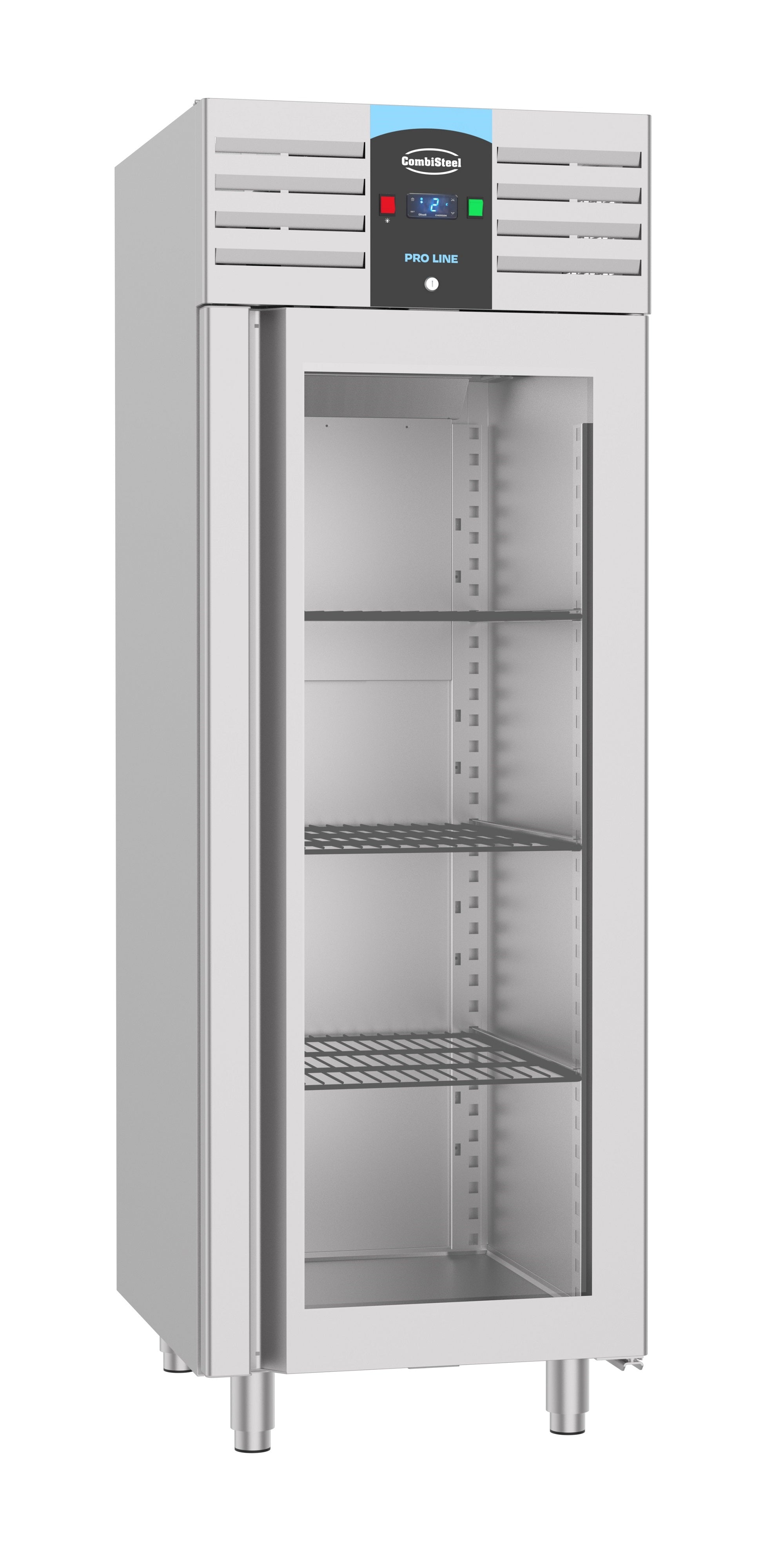 Kjøleskap ss glassdør mono blokk 700 ltr