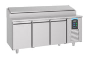 Saladette Pro Line, 3 dører, 10x GN 1/3, 1865x700x1090 mm