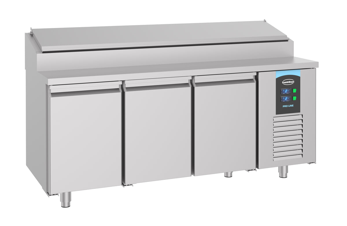 Saladette Pro Line, 3 dører, 10x GN 1/3, 1865x700x1090 mm