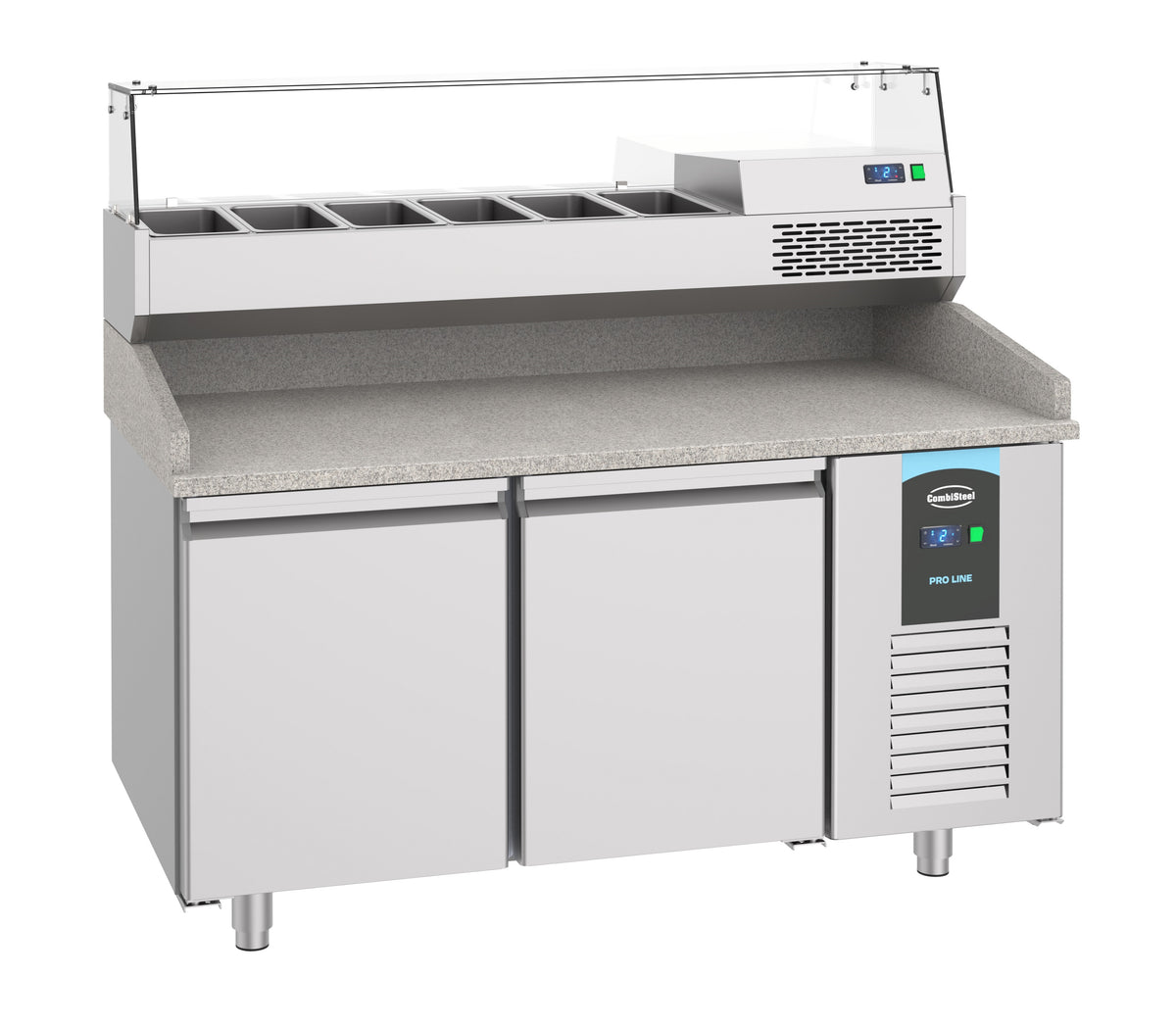 Pizzabenk 2 dører, 1550x800x1080 mm – bilde 3