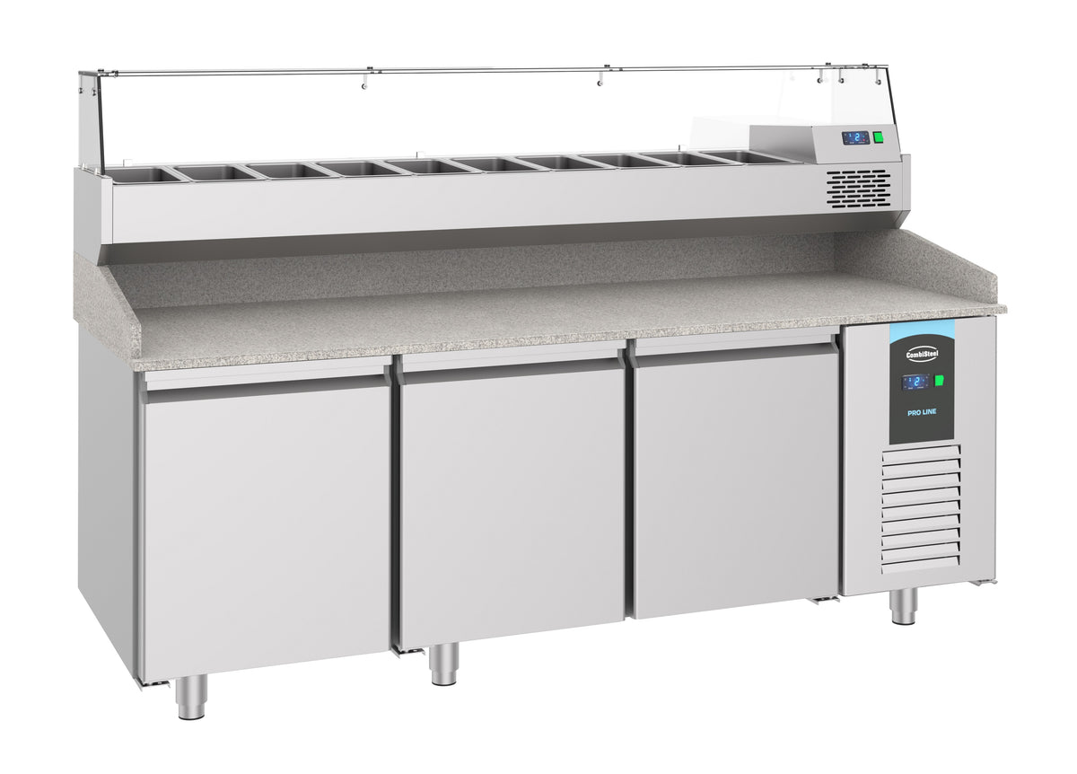 Pizzabenk 3 dører, 2100x800x1080 mm – bilde 4