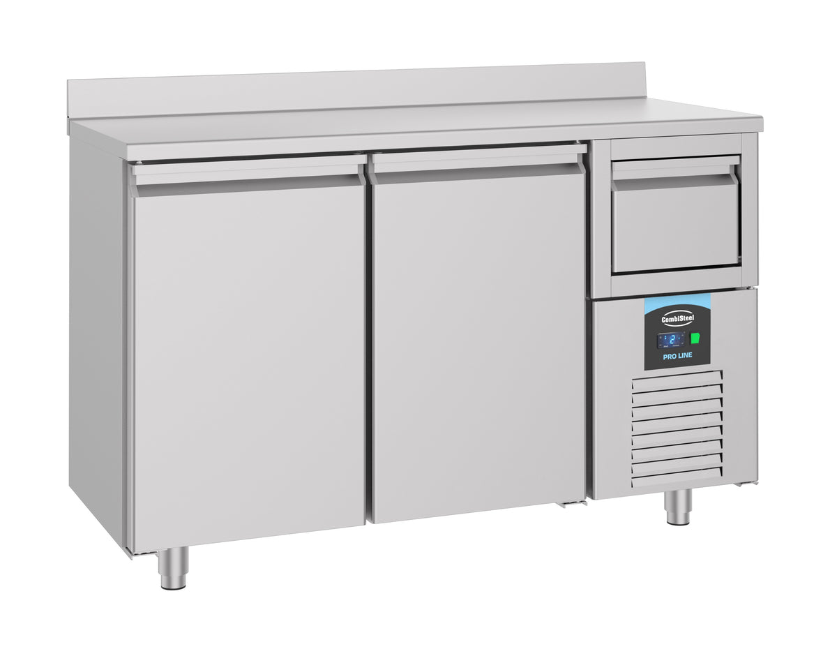 Kjølebenk Standard Line, 2 dører, med avfallsskuff for kaffe, 1580x600x1050 mm