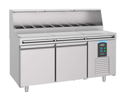 Pizzabenk 2 dører med 9x GN 1/3, 1790x850x1360 mm