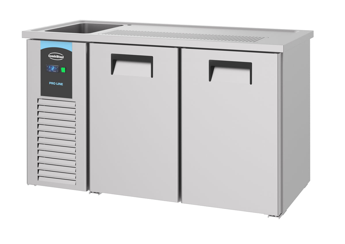 Ølkjølebenk 2 dører, type 1L, 1550x700x950 mm